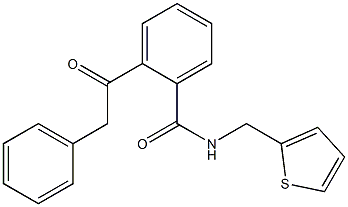 2-(2-phenylacetyl)-N-(2-thienylmethyl)benzenecarboxamide 구조식 이미지