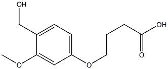 4-[4-(hydroxymethyl)-3-methoxyphenoxy]butanoic acid 구조식 이미지