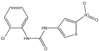 N-(2-chlorophenyl)-N'-(5-nitro-3-thienyl)urea 구조식 이미지