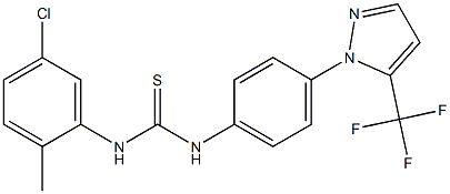 N-(5-chloro-2-methylphenyl)-N'-{4-[5-(trifluoromethyl)-1H-pyrazol-1-yl]phenyl}thiourea 구조식 이미지