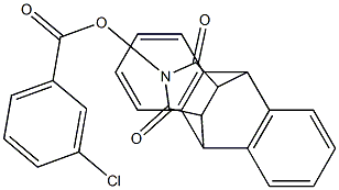 17-[(3-chlorobenzoyl)oxy]-17-azapentacyclo[6.6.5.0~2,7~.0~9,14~.0~15,19~]nonadeca-2(7),3,5,9(14),10,12-hexaene-16,18-dione 구조식 이미지