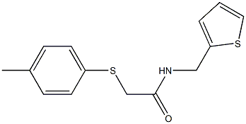 N1-(2-thienylmethyl)-2-[(4-methylphenyl)thio]acetamide Structure