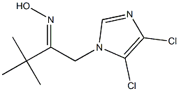 1-(4,5-dichloro-1H-imidazol-1-yl)-3,3-dimethyl-2-butanone oxime Structure