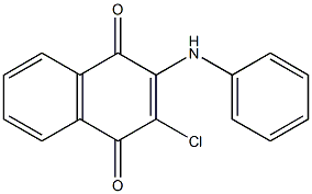 2-anilino-3-chloro-1,4-dihydronaphthalene-1,4-dione 구조식 이미지