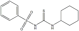 {[(cyclohexylamino)carbothioyl]amino}(dioxo)phenyl-lambda~6~-sulfane Structure