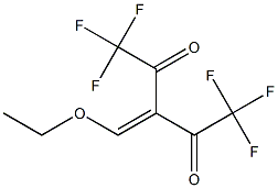 3-(ethoxymethylene)-1,1,1,5,5,5-hexafluoropentane-2,4-dione 구조식 이미지