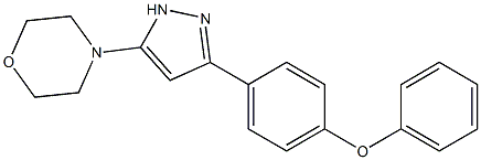 4-[3-(4-phenoxyphenyl)-1H-pyrazol-5-yl]morpholine Structure