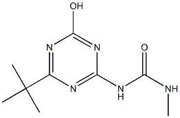 1-(4-tert-Butyl-6-hydroxy-1,3,5-triazin-2-yl)-3-methylurea 구조식 이미지