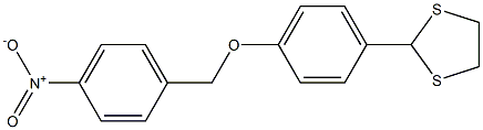 2-{4-[(4-nitrobenzyl)oxy]phenyl}-1,3-dithiolane Structure