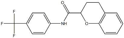 N2-[4-(trifluoromethyl)phenyl]chromane-2-carboxamide 구조식 이미지