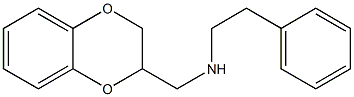N-(2,3-dihydro-1,4-benzodioxin-2-ylmethyl)-2-phenyl-1-ethanamine 구조식 이미지