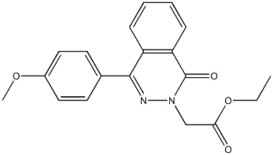 ethyl 2-[4-(4-methoxyphenyl)-1-oxo-2(1H)-phthalazinyl]acetate Structure