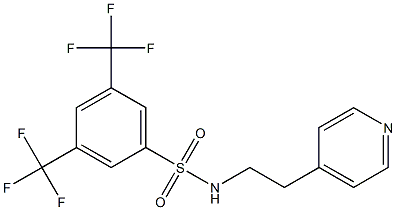 N1-[2-(4-pyridyl)ethyl]-3,5-di(trifluoromethyl)benzene-1-sulfonamide Structure