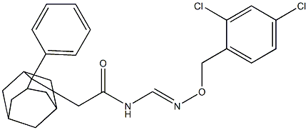 N-({[(2,4-dichlorobenzyl)oxy]imino}methyl)-2-(2-phenyl-2-adamantyl)acetamide 구조식 이미지