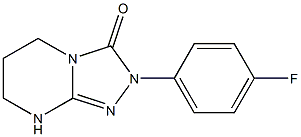 2-(4-fluorophenyl)-2,3,5,6,7,8-hexahydro[1,2,4]triazolo[4,3-a]pyrimidin-3-one Structure