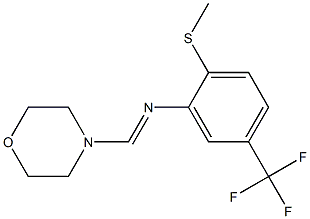 N1-morpholinomethylidene-2-(methylthio)-5-(trifluoromethyl)aniline Structure