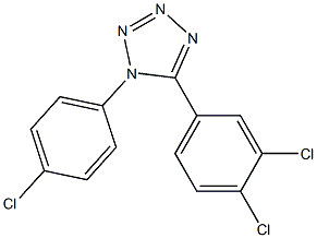 1-(4-chlorophenyl)-5-(3,4-dichlorophenyl)-1H-1,2,3,4-tetraazole Structure