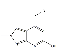 4-(methoxymethyl)-2-methyl-2H-pyrazolo[3,4-b]pyridin-6-ol 구조식 이미지