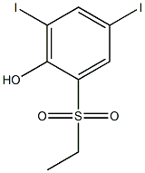 2-(ethylsulfonyl)-4,6-diiodobenzenol Structure