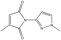 3-methyl-1-(1-methyl-1H-pyrazol-3-yl)-1H-pyrrole-2,5-dione Structure