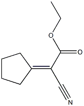 ethyl 2-cyano-2-cyclopentylidenacetate Structure