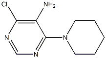 4-chloro-6-piperidino-5-pyrimidinamine 구조식 이미지