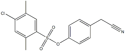 4-(cyanomethyl)phenyl 4-chloro-2,5-dimethylbenzene-1-sulfonate Structure