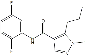 N4-(2,5-difluorophenyl)-1-methyl-5-propyl-1H-pyrazole-4-carboxamide 구조식 이미지