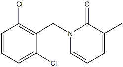 1-(2,6-dichlorobenzyl)-3-methyl-1,2-dihydropyridin-2-one 구조식 이미지