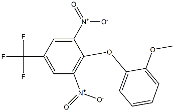2-(2-methoxyphenoxy)-1,3-dinitro-5-(trifluoromethyl)benzene Structure