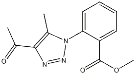 methyl 2-(4-acetyl-5-methyl-1H-1,2,3-triazol-1-yl)benzoate 구조식 이미지