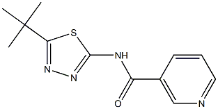 N-[5-(tert-butyl)-1,3,4-thiadiazol-2-yl]nicotinamide Structure