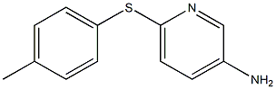 6-[(4-methylphenyl)thio]pyridin-3-amine Structure