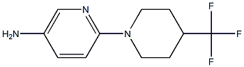 5-Amino-2-[4-(trifluoromethyl)piperidino]pyridine Structure