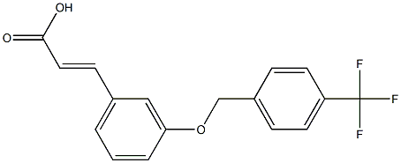 (E)-3-(3-{[4-(trifluoromethyl)benzyl]oxy}phenyl)-2-propenoic acid Structure