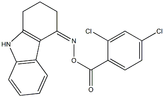 4-{[(2,4-dichlorobenzoyl)oxy]imino}-2,3,4,9-tetrahydro-1H-carbazole 구조식 이미지