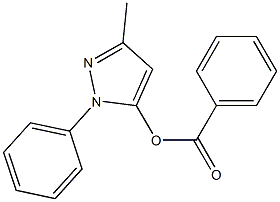 3-methyl-1-phenyl-1H-5-pyrazolyl benzoate Structure