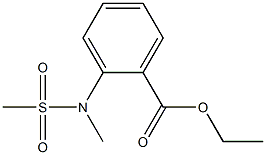 ethyl 2-[methyl(methylsulfonyl)amino]benzenecarboxylate 구조식 이미지