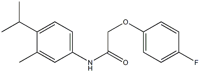 2-(4-fluorophenoxy)-N-(4-isopropyl-3-methylphenyl)acetamide Structure