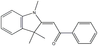 1-phenyl-2-(1,3,3-trimethyl-2,3-dihydro-1H-indol-2-yliden)ethan-1-one Structure