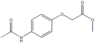 methyl [4-(acetylamino)phenoxy]acetate Structure