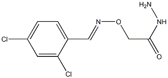 2-{[(2,4-dichlorobenzylidene)amino]oxy}ethanohydrazide Structure