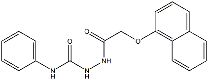 2-[2-(1-naphthyloxy)acetyl]-N-phenyl-1-hydrazinecarboxamide 구조식 이미지