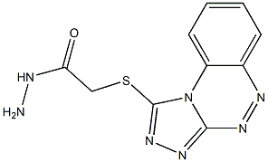 2-(benzo[e][1,2,4]triazolo[3,4-c][1,2,4]triazin-1-ylthio)ethanohydrazide Structure