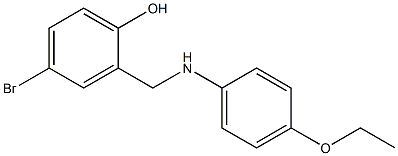 4-bromo-2-[(4-ethoxyanilino)methyl]benzenol 구조식 이미지
