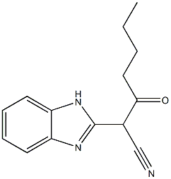 2-(1H-benzo[d]imidazol-2-yl)-3-oxoheptanenitrile Structure