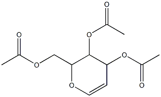 3-(acetyloxy)-2-[(acetyloxy)methyl]-3,4-dihydro-2H-pyran-4-yl acetate 구조식 이미지