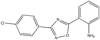 2-[3-(4-chlorophenyl)-1,2,4-oxadiazol-5-yl]aniline 구조식 이미지