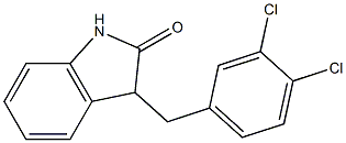 3-(3,4-dichlorobenzyl)indolin-2-one 구조식 이미지