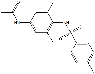 N1-(3,5-dimethyl-4-{[(4-methylphenyl)sulfonyl]amino}phenyl)acetamide Structure